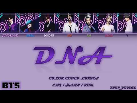 BTS DNA Lyrics Color Coded Han Rom Eng Color Coded Lyrics