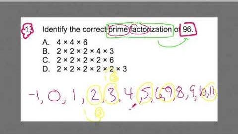 FTCE MATH #1 ~  Prime Factorization ~ GOHmath.com