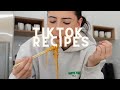 Trying viral tiktok recipes