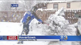 Delaware County Getting Pummeled By Snow During Nor'easter