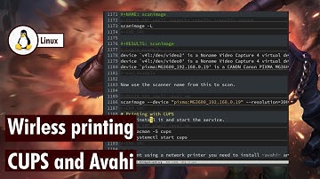 WiFi printing using CUPS and Avahi