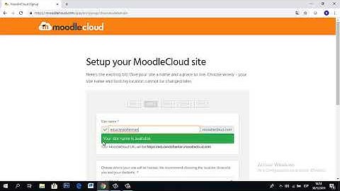 como crear cuenta moodle cloud