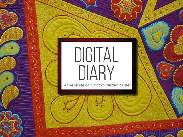 Embellishments and Longarm Quilting (Digital Diary)