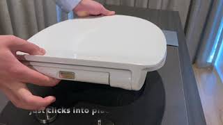 MUZT Deluxe Soft Close Quick Release Slim Design Toilet Seat – Opal screenshot 4