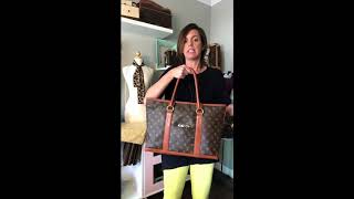 LOUIS VUITTON Monogram Sac Weekend PM Vintage Tote Hand Bag