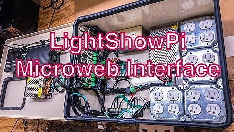 Setting Up LightShowPi Microweb Interface  |  Christmas Light Show