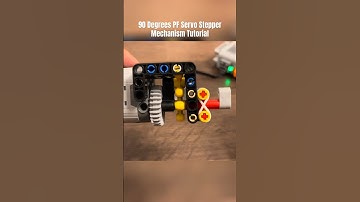 LEGO Technic 90 Degrees PF Servo Stepper Mechanism Tutorial & Test