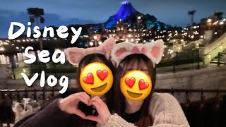 親友と閑散期ディズニーシーを遊び尽くした1日🌎🌋 │ Tokyo Disney Sea Vlog