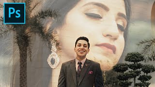 Two Blending Photos in Photoshop । Couples photo editing Photoshop tutorial screenshot 4