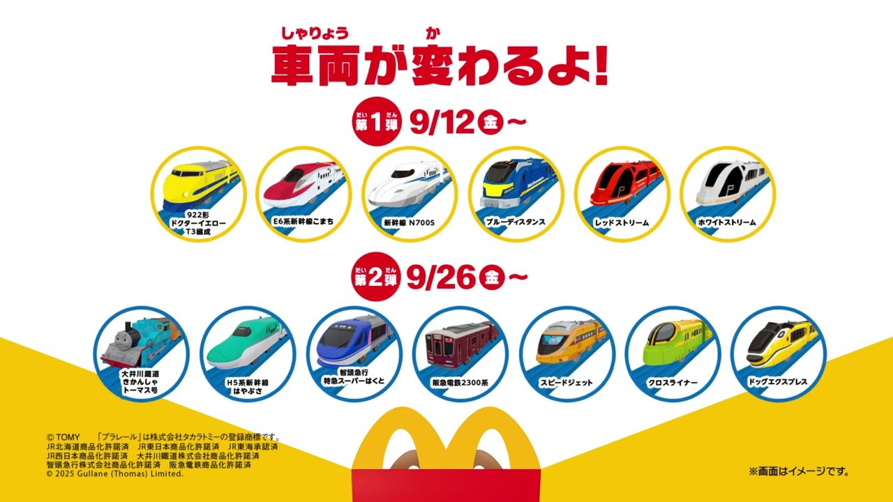 マクドナルド景品。&取り引き用 ハッピーセット なりきりマクドナルド 6種類 番号を見ながら開封