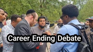 Intense Muslim Jewish Debate! Raihan Hamza And Visitor Speakers Corner Sam Dawah