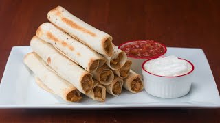 Cheesy Chicken Rolled Tacos (Flautas)