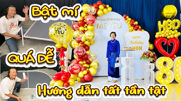 Hướng dẫn lắp ráp và chia sẻ Bí quyết Đính Bạt lên backdrop U ngược - Bombo shop