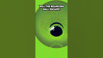 Can it escape? 🤔 #satisfyingvideo #physics #bouncingball