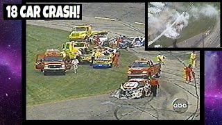 1999 TALLADEGA BIG ONE! TOUCHSTONE ENERGY 300! NASCAR BUSCH SERIES 18 CAR CRASH!