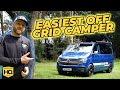 Easy off grid camper van with clayton power  230v on the go  no more gas