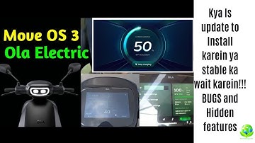 OLA Electric Scooter Move OS 3.0 Updates, Hidden features and Bugs.