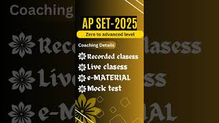 AP SET online maths coaching batch