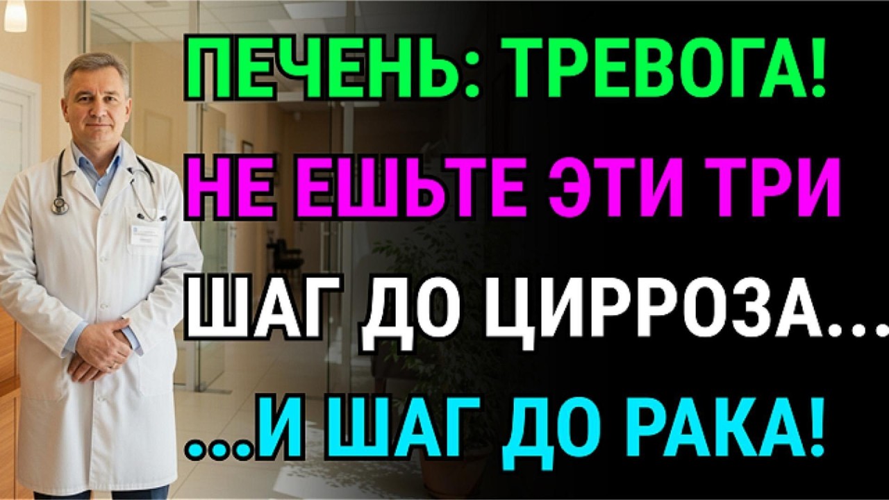 Жировой гепатоз? Врач назвал 3 продукта, которые ведут к циррозу и раку! Срочно исключите!