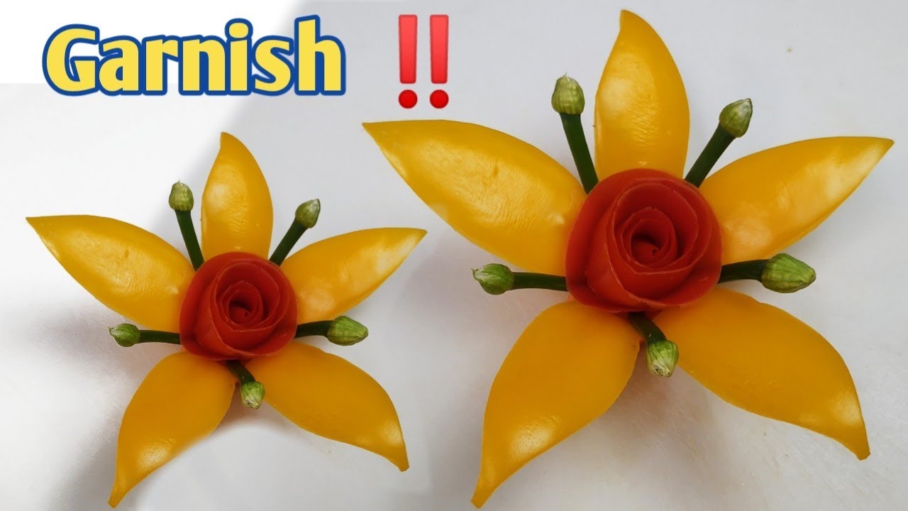 GARNISH PAPRIKA DAN TOMAT‼️ COCOK UNTUK HIASAN TUMPENG// VEGETABLE