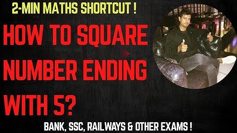 Square Shortcut for Numbers Ending with 5 | Fast Math Hack