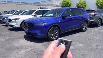 JC How to open up the windows and roof in a 2023 Acura MDX with the key fob