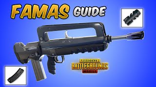 New Weapon FAMAS Guide/Tutorial (PUBG MOBILE) is it better then M416 Weapon Comparison