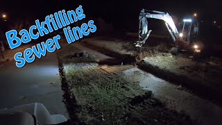 Backfilling Sewer And Water Lines
