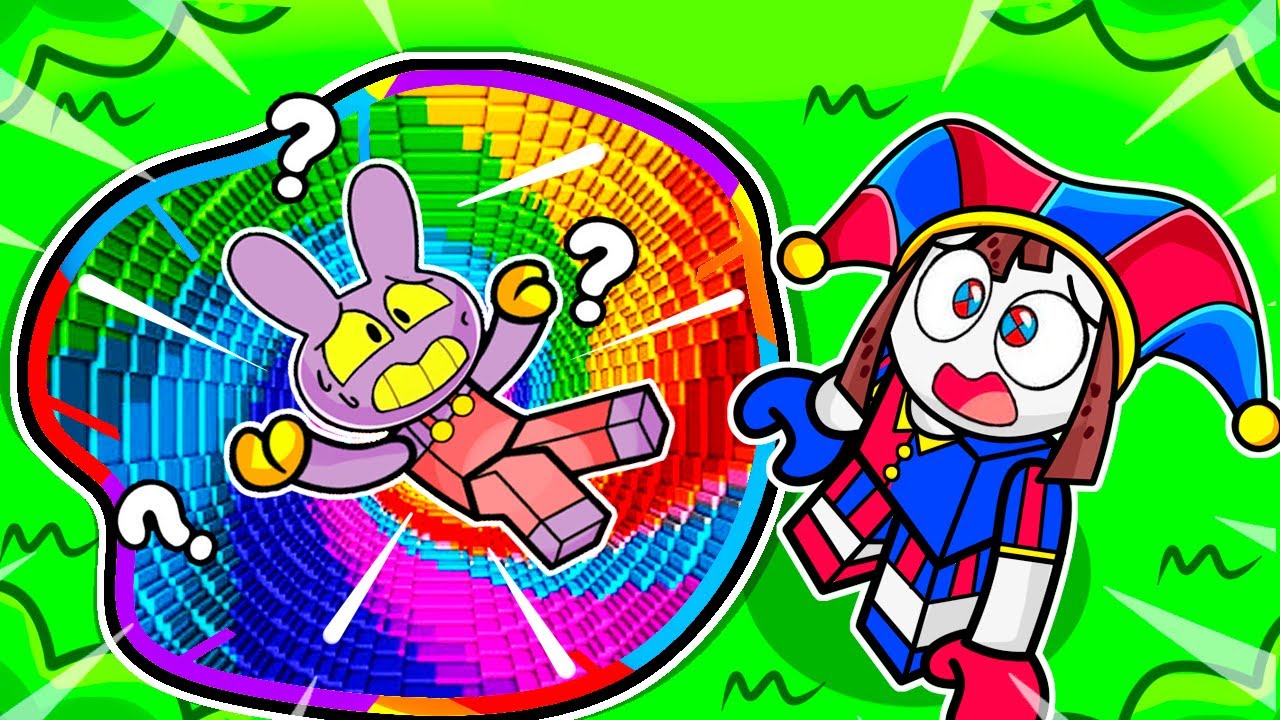 Jax e Pomni conhecendo NOVOS MUNDOS no Roblox