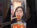 spicy chicken and hotpot🍲 #food #mukbang #asmr #explore #shorts #subscribe #sub