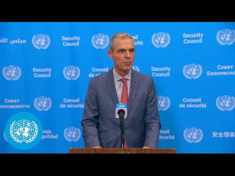 Election of the next UN Chief - Security Council President's Stakeout | United Nations