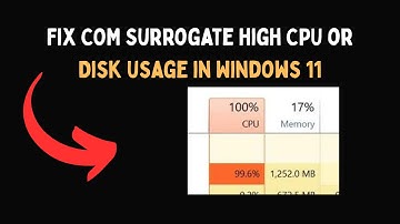 Fix COM Surrogate high CPU or Disk usage in Windows 11