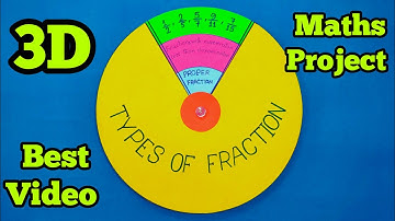 #Types of fraction working model #Types of fraction maths project#Maths project#maths #model #viral👍