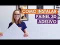 Como instalar e transformar uma parede com Painel Placa 3D Tijolo Adesivo #DIY