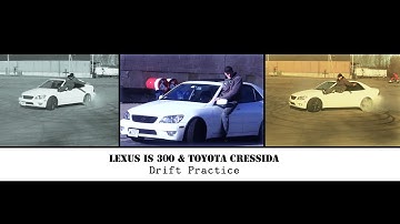 Lexus IS300 And Toyota Cressida Drift Practice