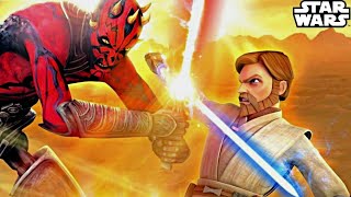 The Moment Maul Realized He Would Never Beat Obi-Wan - Uses Soresu Against Sidious