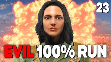 Fallout 4 Evil Nora 100% Survival Run - Ep. 23