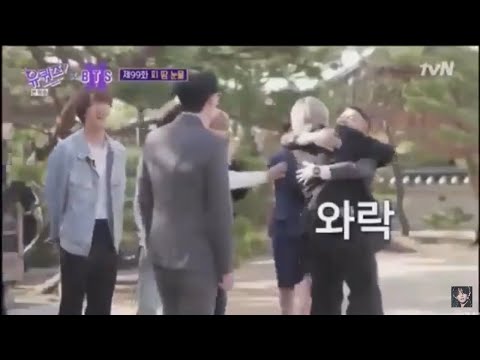 [ ENG SUB]JUNGKOOK hugging the MC Jo Seho who refused his burgers!