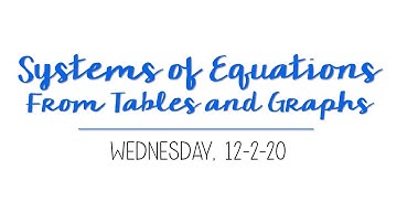 Writing Systems from Tables and Graphs