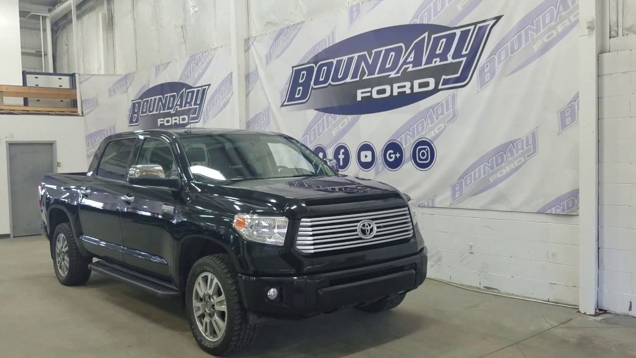 2015 Toyota Tundra Platinum W/ 5.7L, Sunroof Overview I Boundary Ford