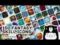 150 Fantasy Skill Icons Preview | MiMU Studio