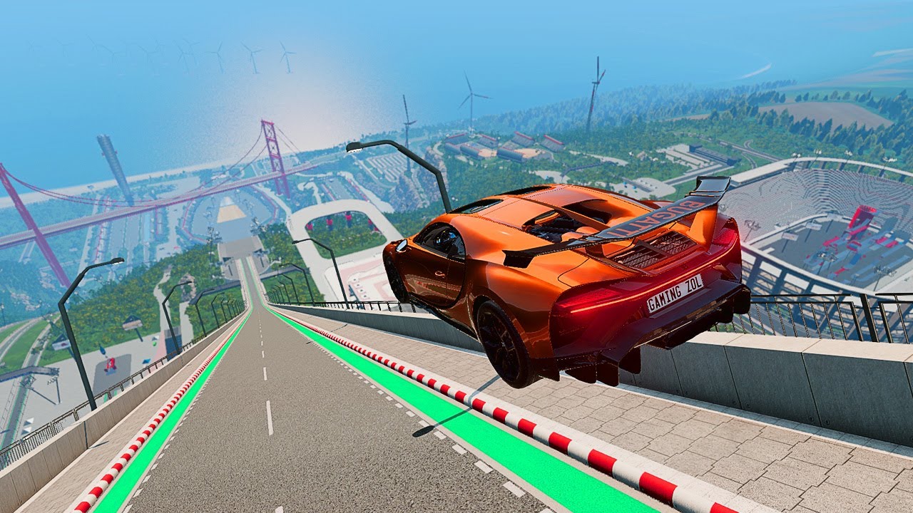 Big Ramp Jumps - BeamNG Drive | @CrazyCrashBeam - YouTube