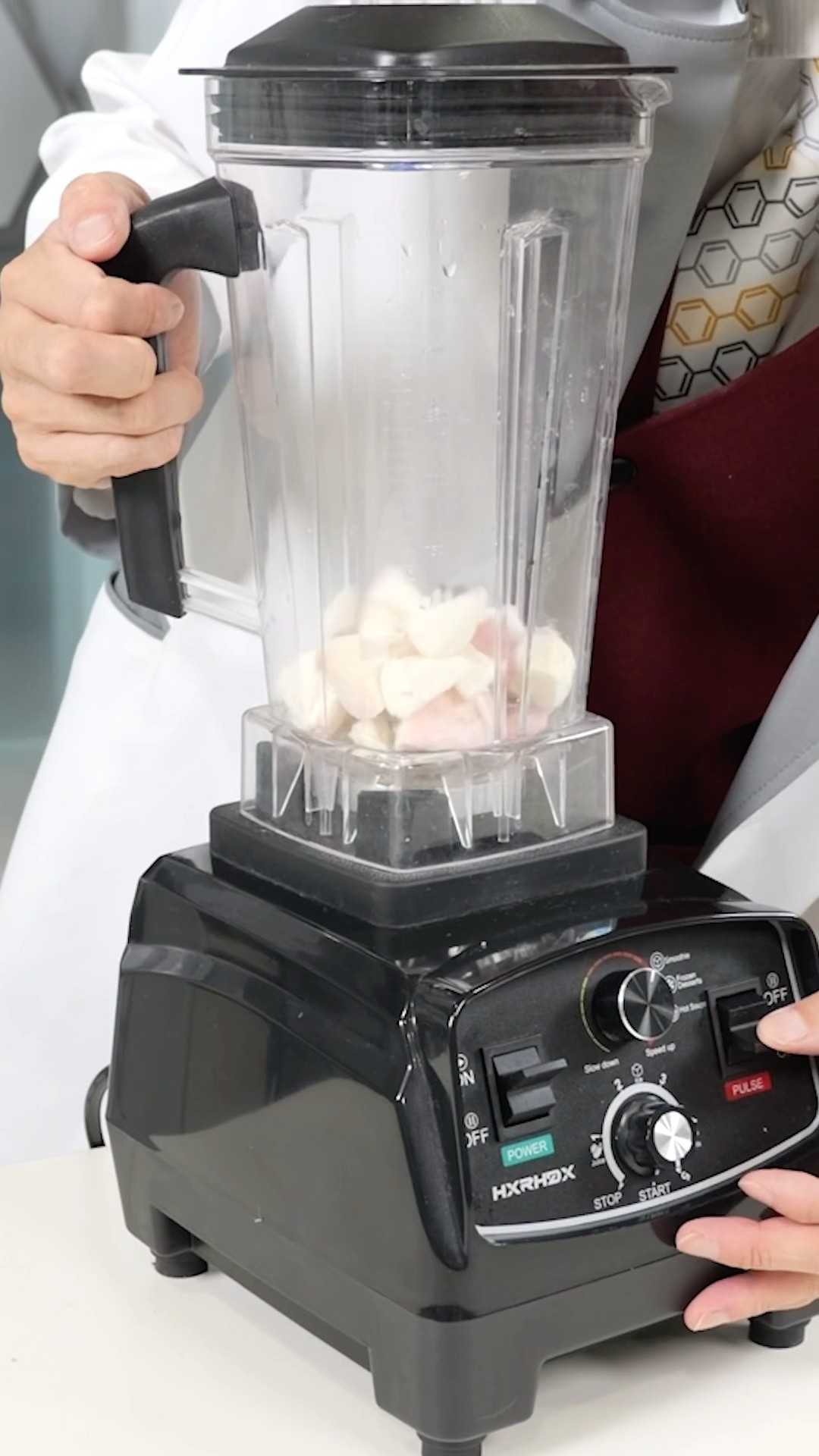 I froze a whole peach and made 100% peach shaved ice. It was