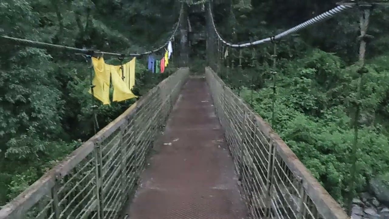 Bakutar river at Lingtam East Sikkim view from Hanging Bridge