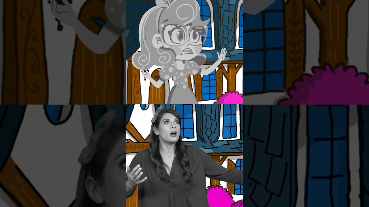 Snow White and the Curse of Stone 😈 Live Action vs Animation | Ms. Booksy Cool School #shorts