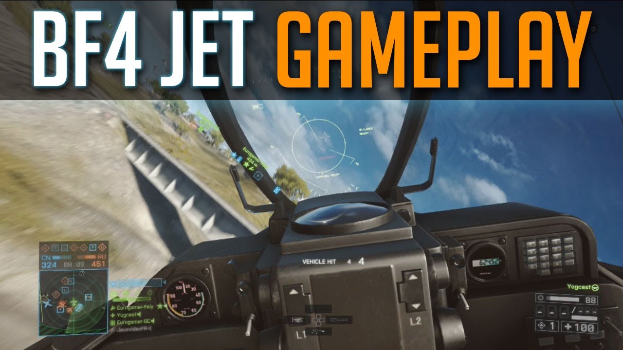 BF4 JET Gameplay - Battlefield 4 Multiplayer Fighter Jet Features Tips &  Guide - BF4 Launch 