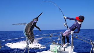 Most Satisfying Fishing Videos Giant Swordfish - Amazing Swordfish Cutting Skill #02