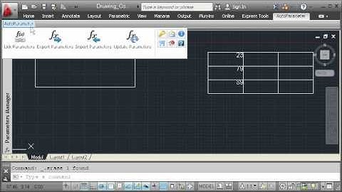 Exports AutoCAD constraint parameters to AutoCAD table