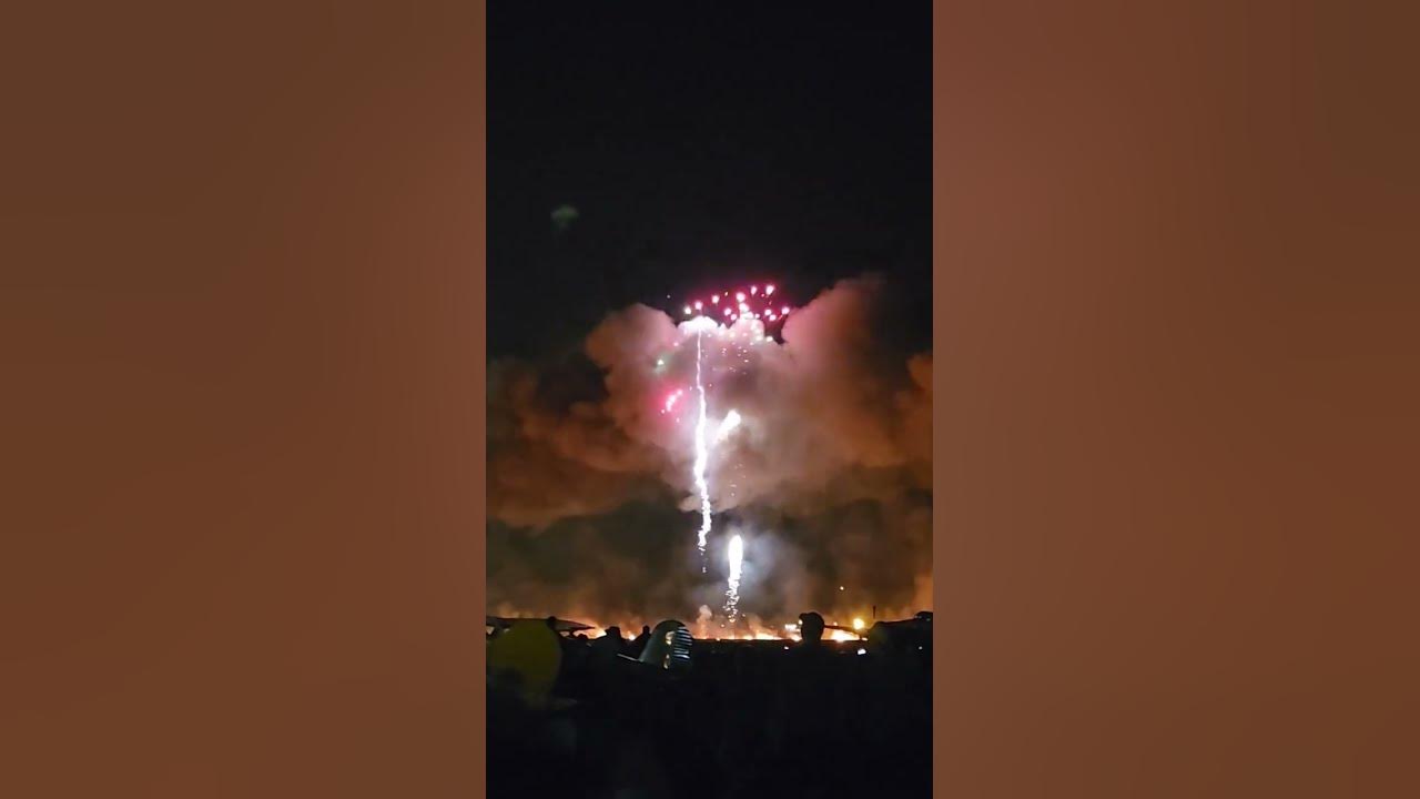 Oshkosh Airventure 2022 night fireworks grand finale. aviation 