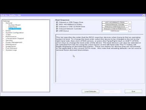 Going inside the BIOS on the DELL Optiplex 780